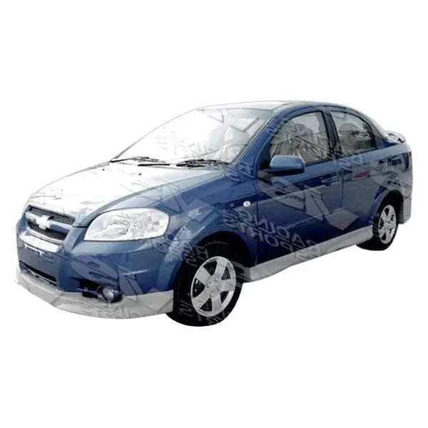 2007-2008 Chevrolet Aveo 4 doors FUZION Style FRP Primer Side Skirts-1