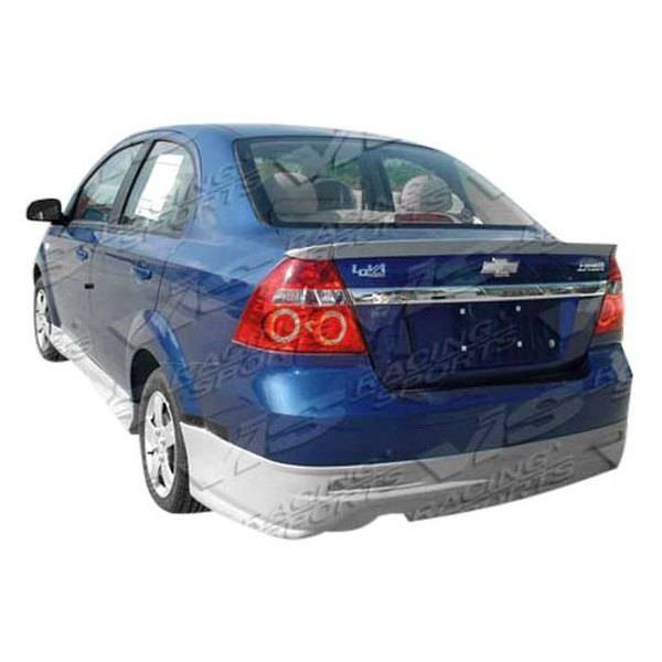 2007-2008 Chevrolet Aveo 4 doors FUZION Style FRP Primer Rear Lip-1