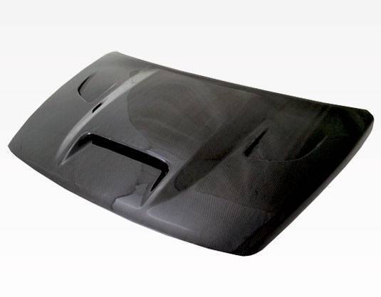 2007-2009 Dodge Caliber 4 doors SRT Style Carbon Fiber Black Hood-1