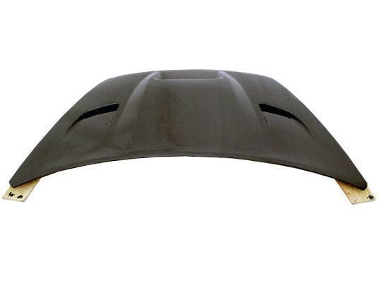 2007-2009 Dodge Caliber 4 doors SRT Style Carbon Fiber Black Hood-4