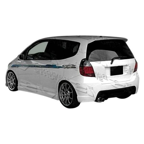 2007-2008 Honda Fit 4 doors WINGS Style FRP Primer Rear Bumper-1