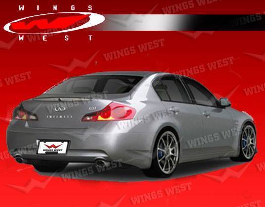 2007-2008 Infiniti G35 4 doors POLYURETHANE Black Rear Lip-1