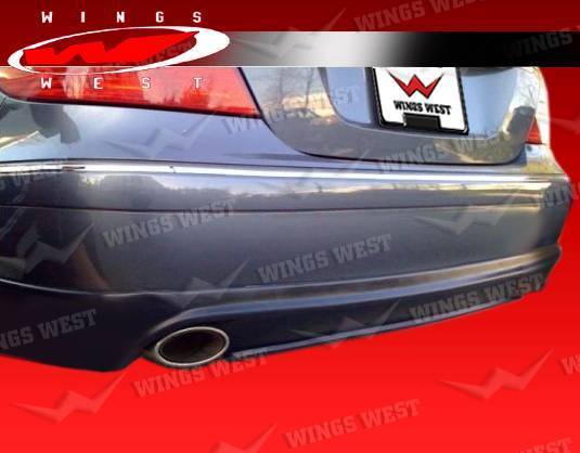 2007-2009 Mercedes E Class W211 4 doors POLYURETHANE Black Rear Lip-3