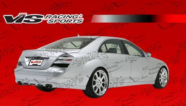 2007-2009 Mercedes S Class W221 4 doors B Spec Style FRP Primer Rear Lip-2