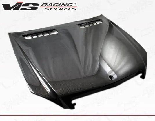 2007-2009 Mercedes S Class 4 doors OEM Style Carbon Fiber Black Hood-2