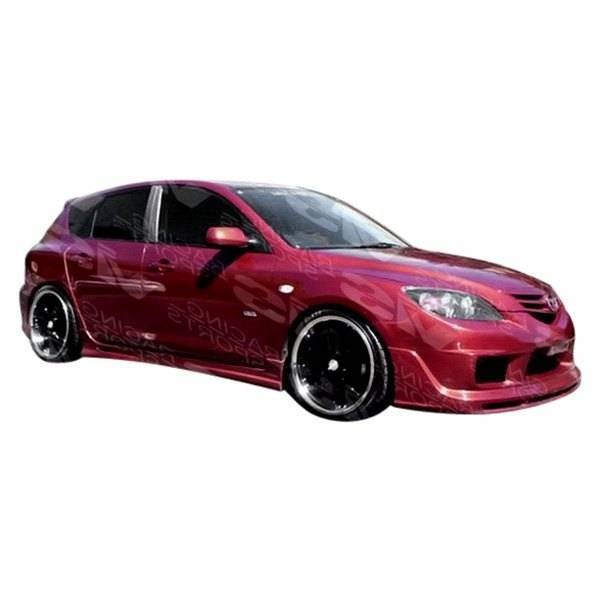 2007-2009 Mazda 3 Hatchback FUZION Style FRP Primer Front Lip-1