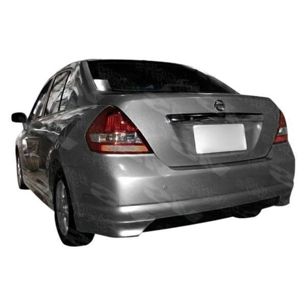 2007-2011 Nissan Versa 4 doors V Spec Style FRP Primer Rear Lip-1