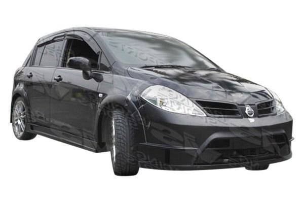 2007-2011 Nissan Versa 4 doors RALLY Style FRP Primer Front Bumper-1