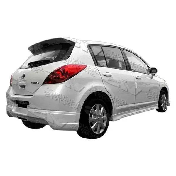 2007-2011 Nissan Versa 4 doors SPIKE Style FRP Primer Side Skirts-1