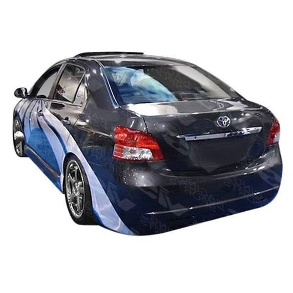 2007-2011 Toyota Yaris 4 doors VIP Style FRP Primer Rear Bumper-1