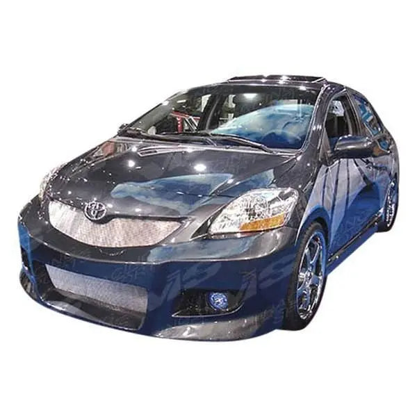 2007-2011 Toyota Yaris 4 doors VIP Style FRP Primer Side Skirts-1