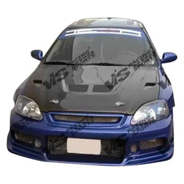 2007-2013 Toyota Yaris Hatchback EVO Style Carbon Fiber Black Hood-1
