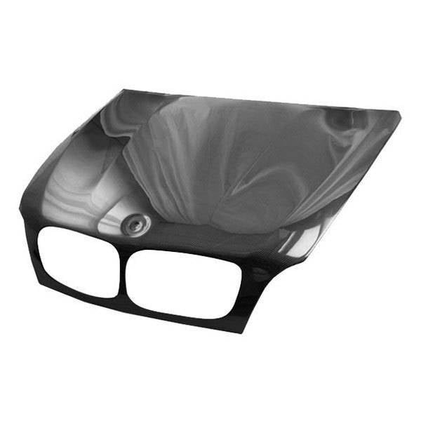 2008-2014 BMW X6 E71 4 doors OEM Style Carbon Fiber Black Hood-1