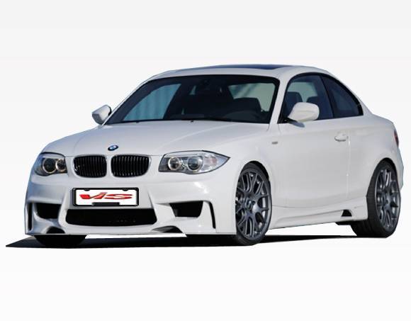 2008-2012 BMW 1 SERIES E82 2 doors 1M Style FRP Primer Front Bumper-2