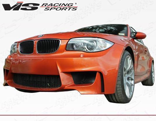 2008-2012 BMW 1 SERIES E82 2 doors 1M Style FRP Primer Front Bumper-3