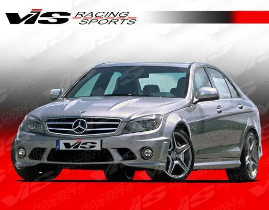 2008-2011 Mercedes C Class C63 4 doors OEM Style FRP Primer Front Bumper-1