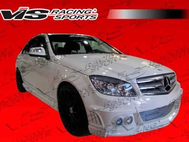 2008-2014 Mercedes C Class C63 4 doors VIP Style FRP Primer Side Skirts-1