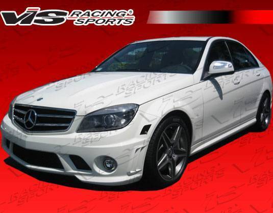 2008-2011 Mercedes C Class W204 C63 4 doors C63 Style FRP Primer Front Bumper-4