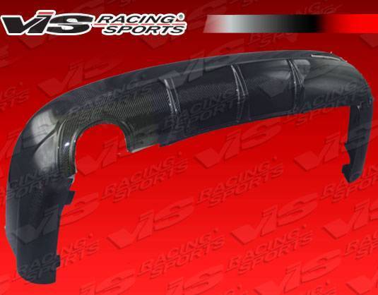 2008-2011 Mercedes C Class W204 4 doors Carbon Fiber Black Diffuser-1