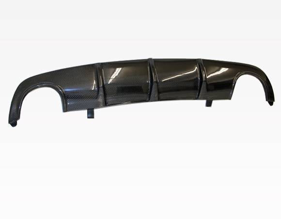 2008-2011 Mercedes C Class W204 4 doors Carbon Fiber Black Diffuser-3
