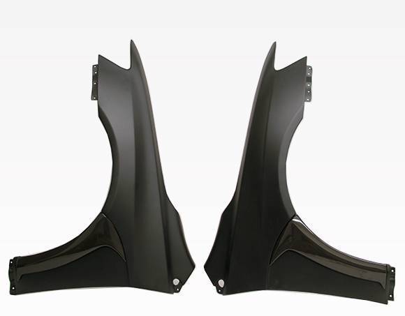 2008-2015 Mitsubishi EVO 10 FVS Style FRP Carbon Fiber Black Fenders-4