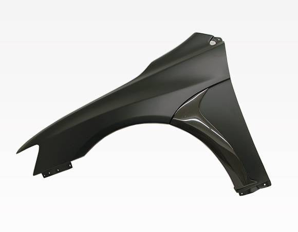 2008-2015 Mitsubishi EVO 10 FVS Style FRP Carbon Fiber Black Fenders-5