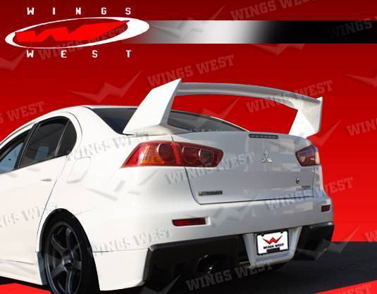 2008-2014 Mitsubishi EVO 10 POLYURETHANE Black Front Lip-1