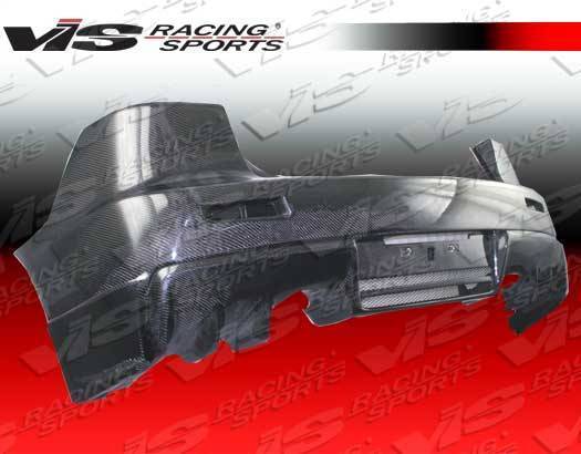 2008-2014 Mitsubishi EVO 10 Carbon Fiber Black Rear Bumper-1