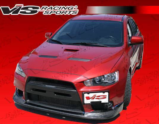 2008-2014 Mitsubishi EVO 10 Carbon Fiber Black Front Lip-4