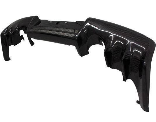 2008-2015 Mitsubishi EVO 10 Carbon Fiber Black Diffuser-1