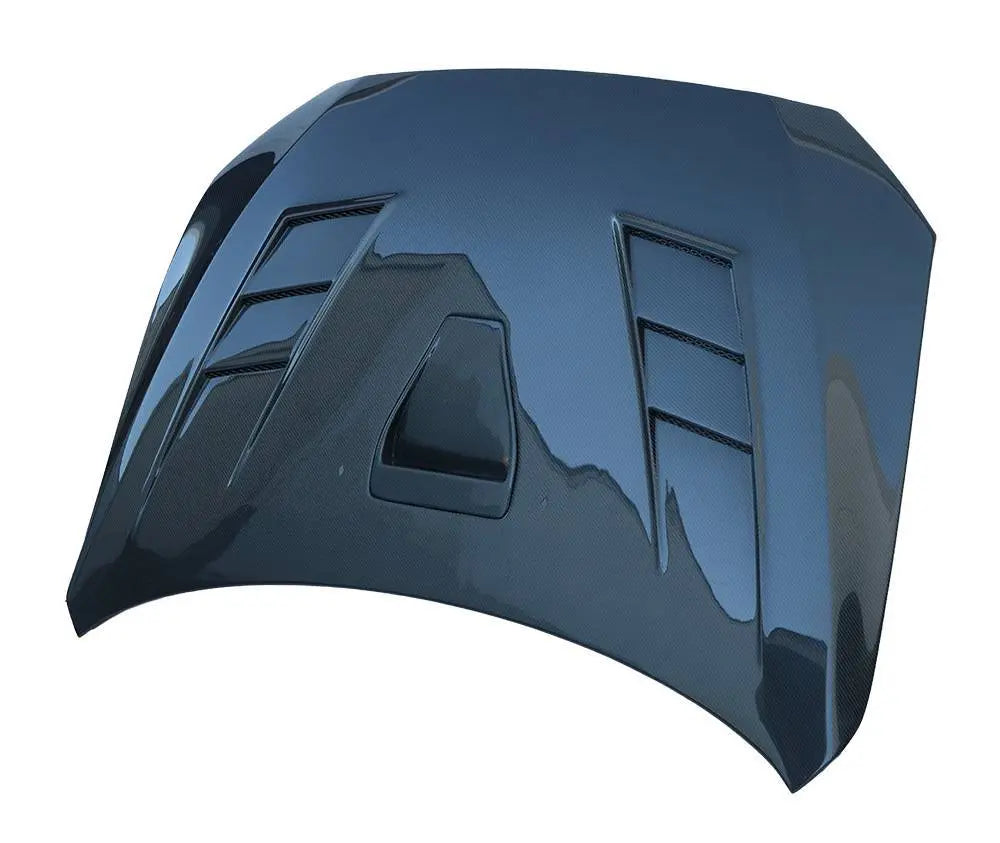 2008-2015 Mitsubishi EVO 10 4 doors TERMINATOR GT Style Carbon Fiber Black Hood-2