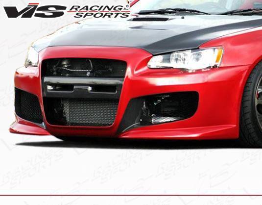 2008-2015 Mitsubishi EVO 10 Z Speed Style FRP Primer Front Bumper-2