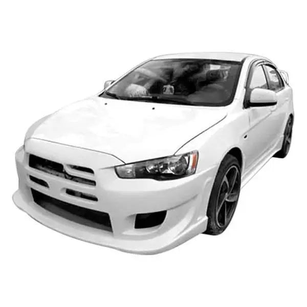 2008-2013 Mitsubishi Lancer 4 doors B Spec Style FRP Primer Side Skirts-1