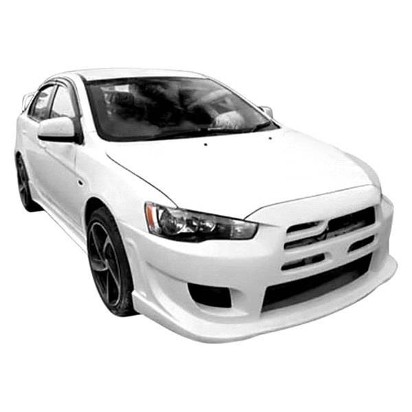 2008-2013 Mitsubishi Lancer 4 doors B Spec Style FRP Primer Full Kit-1
