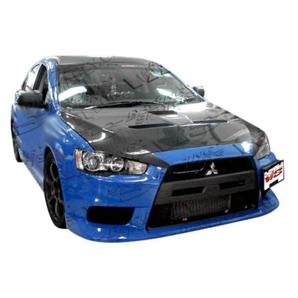 2008-2013 Mitsubishi Lancer 4 doors EVO X Style FRP Primer Front Bumper-1