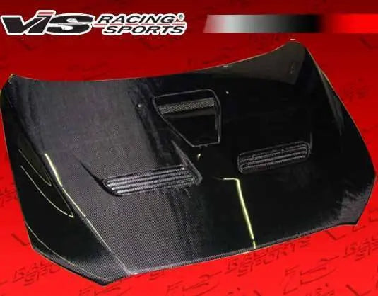 2008-2017 Mitsubishi Lancer 4 doors EVO 10 Style Carbon Fiber Black Hood-3
