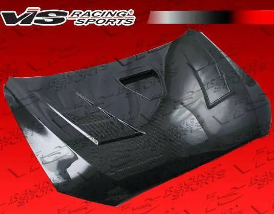 2008-2017 Mitsubishi Lancer 4 doors TERMINATOR GT Style Carbon Fiber Black Hood-2