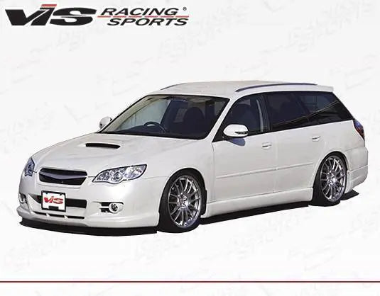 2008-2009 Subaru Legacy 4 doors WINGS Style FRP Primer Side Skirts-1