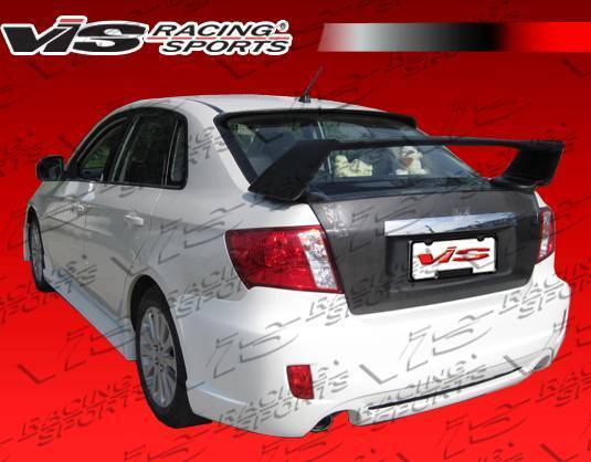 2008-2013 Subaru WRX 4 doors RALLY Style FRP Primer Rear Bumper-2