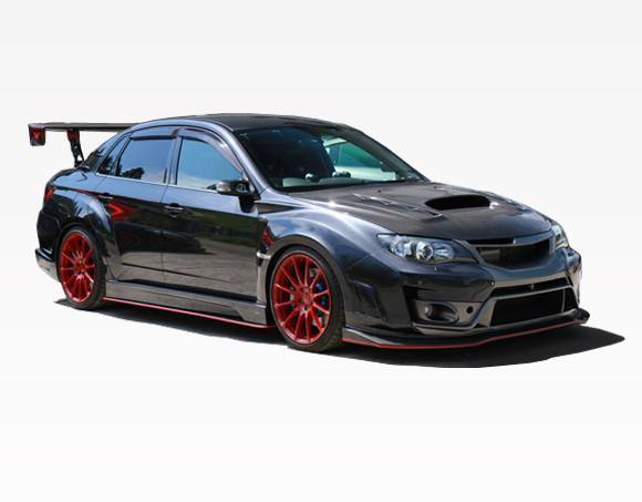 2008-2014 Subaru WRX 4 doors Ultra V Style FRP Primer Full Kit-3