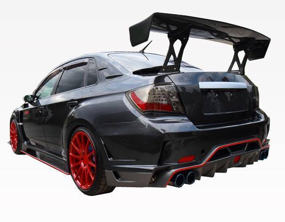 2008-2014 Subaru WRX 4 doors Ultra V Style FRP Primer Full Kit-4