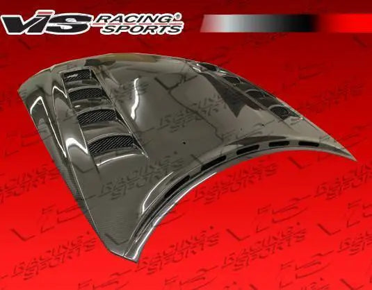 2008-2014 Subaru WRX Hatchback 4 doors VRS Style Carbon Fiber Black Hood-3