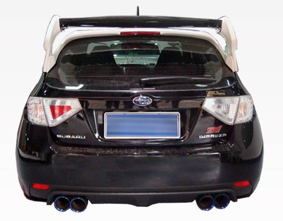 2008-2014 Subaru WRX Hatchback Carbon Fiber Black Spoiler-6