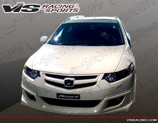 2009-2010 Acura TSX 4 doors ST Style FRP Primer Front Lip-1