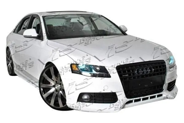 2009-2012 Audi A4 4 doors R Tech Style FRP Primer Side Skirts-1