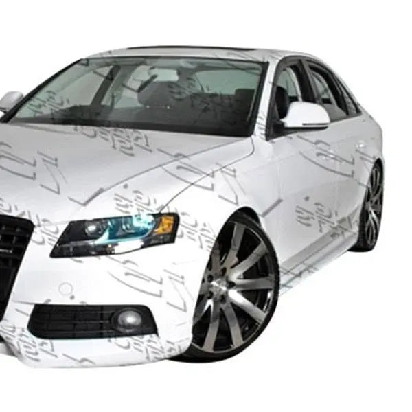 2009-2012 Audi A4 4 doors R Tech Style FRP Primer Side Skirts-2