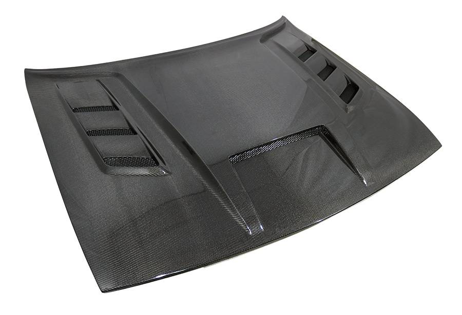 2008-2022 Dodge Challenger 2 doors TERMINATOR Style Carbon Fiber Black Hood-3