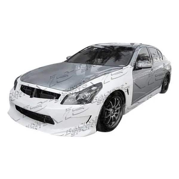 2009-2012 Infiniti G37 4 doors AMS GT Style FRP Primer Side Skirts-1