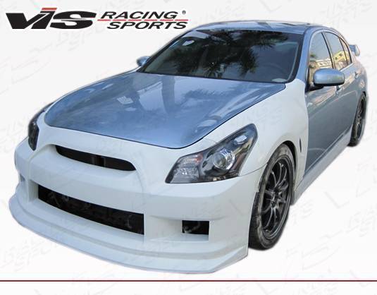 2009-2012 Infiniti G37 4 doors R 35 Style FRP Primer Front Bumper-2
