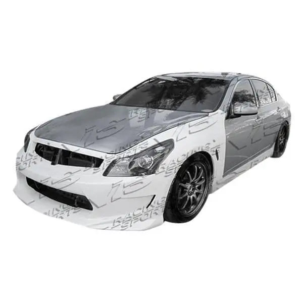2009-2012 Infiniti G37 4 doors R 35 Style FRP Primer Side Skirts-1
